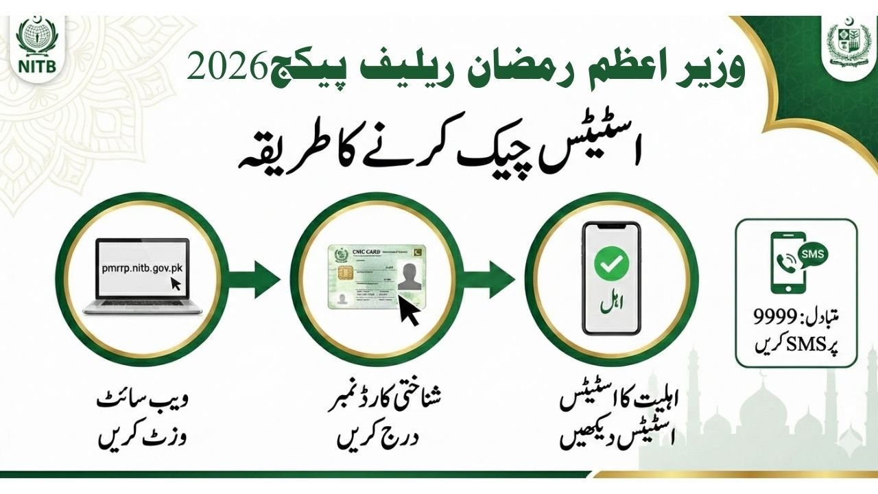 Step by Step Process to Verify Status at pmrrp.nitb.gov.pk